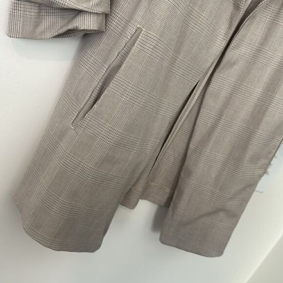 Maison d'Amélie PARIS Plaid Revolve Open Front Blazer M - Picture 3 of 8